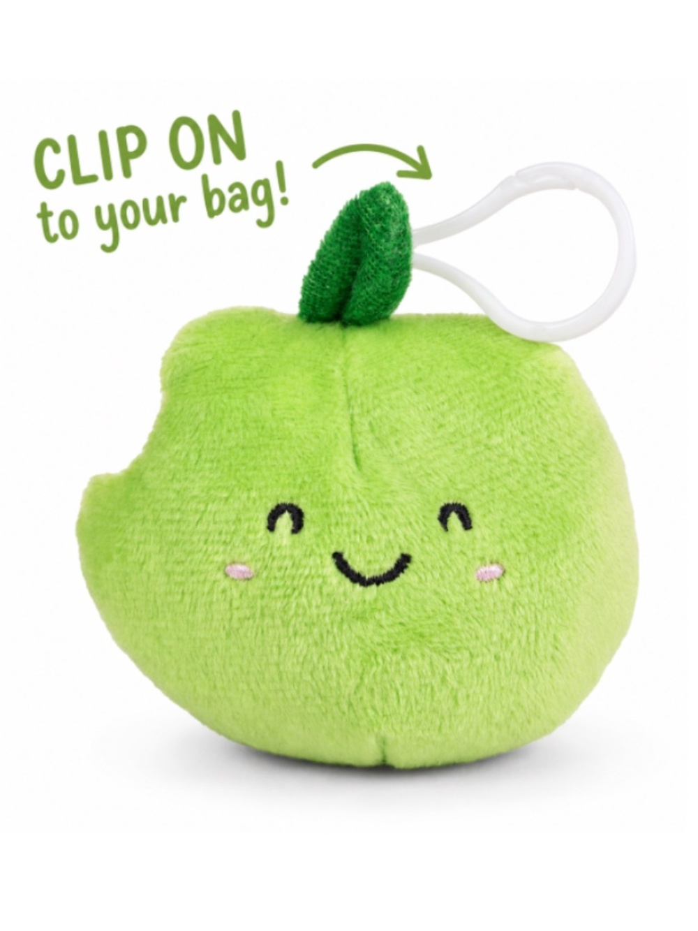 Little Living Nature Pear Plush Clip 3.5” | NWT | Bag Charm, Backpack Clip